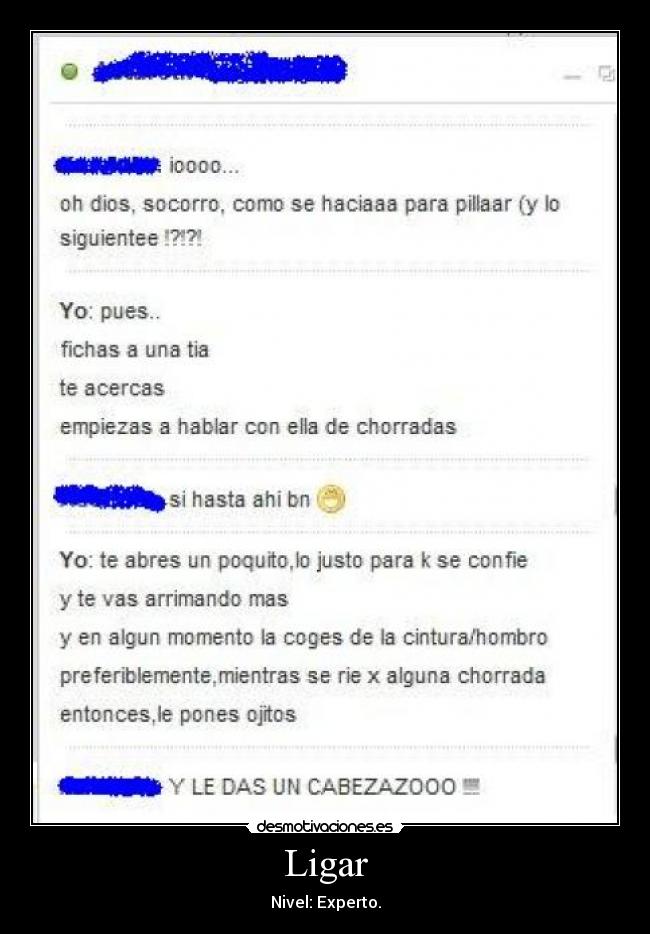 Ligar - Nivel: Experto.