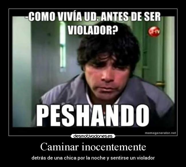 Caminar inocentemente -