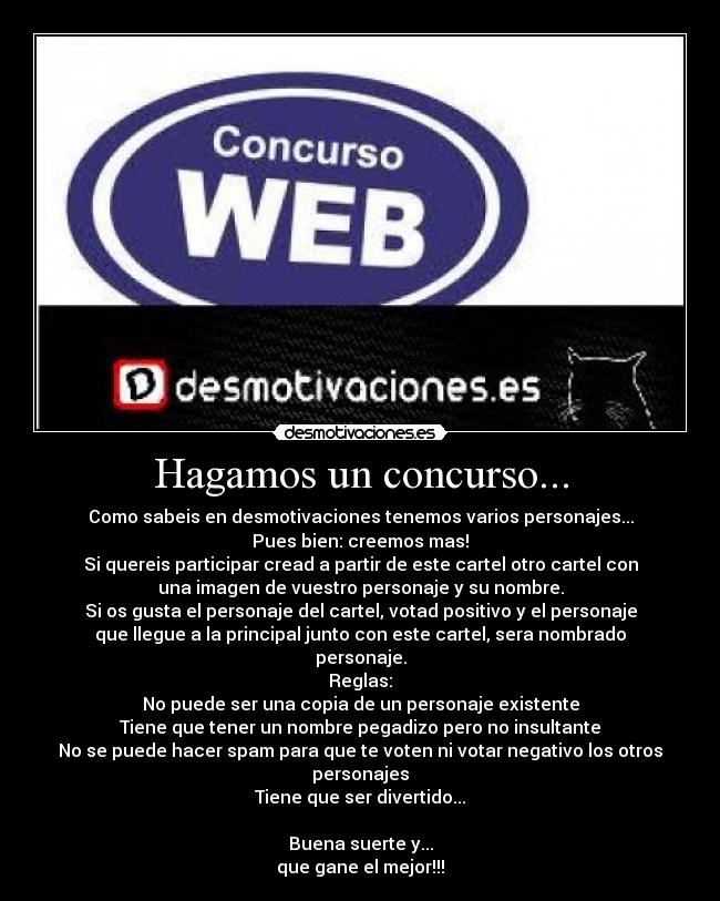 Hagamos un concurso... - 