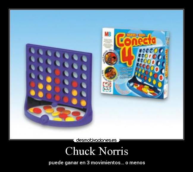 Chuck Norris - puede ganar en 3 movimientos... o menos