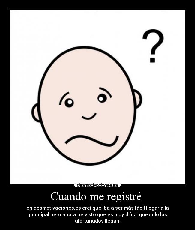 Cuando me registré  - 