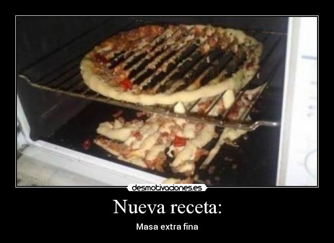 Nueva receta: - Masa extra fina