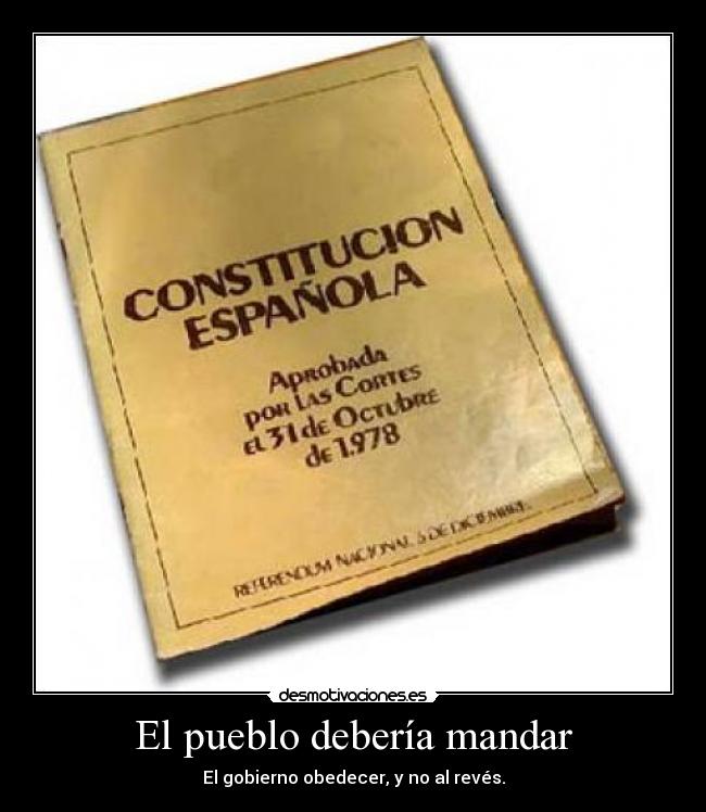 El pueblo debería mandar - 