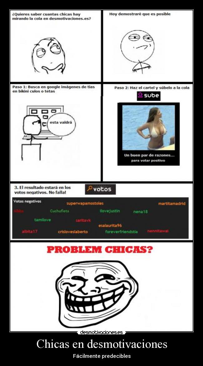 Chicas en desmotivaciones -