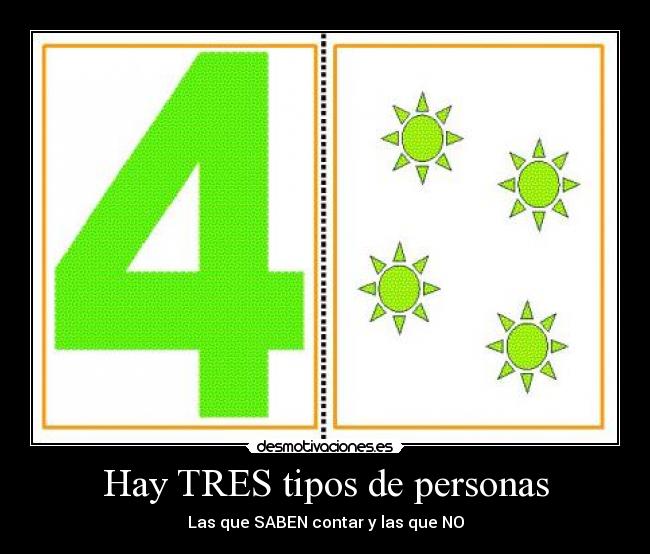 Hay TRES tipos de personas - 