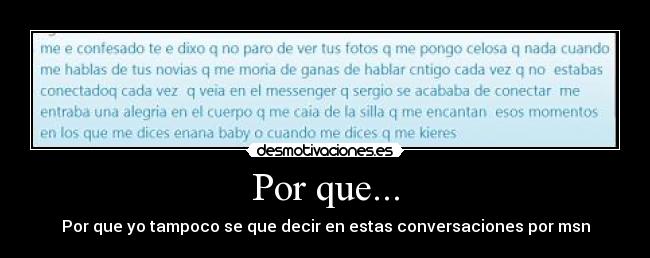 Por que... - 