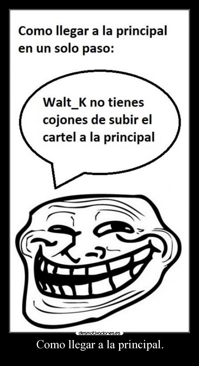 Como llegar a la principal. -