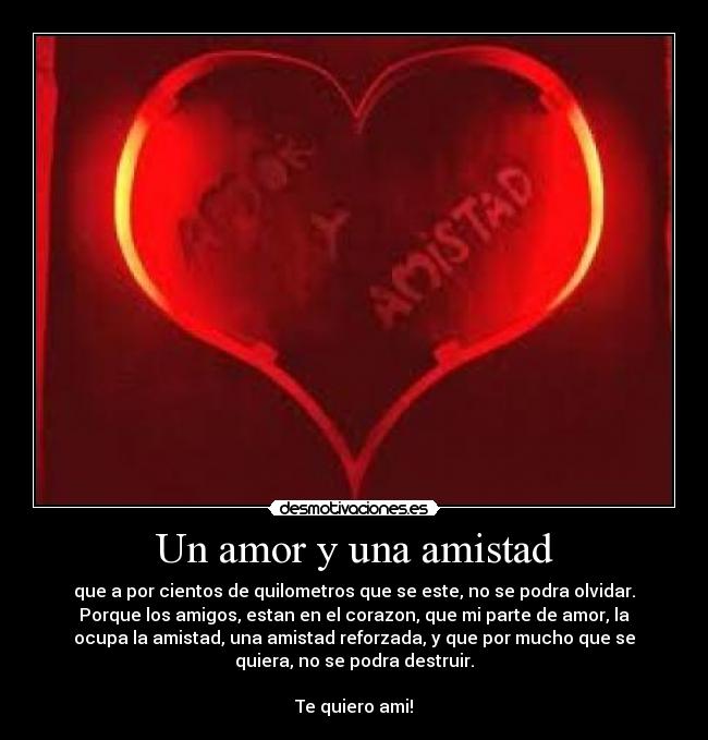 Un amor y una amistad -
