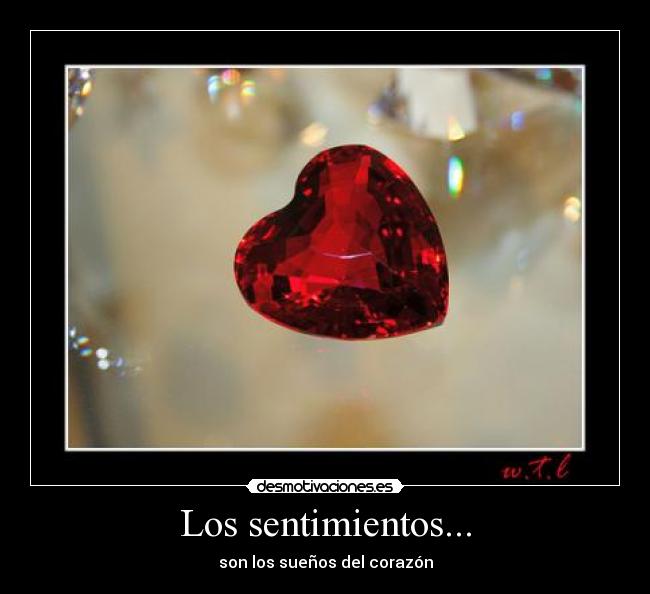 Los sentimientos... - son los sueños del corazón