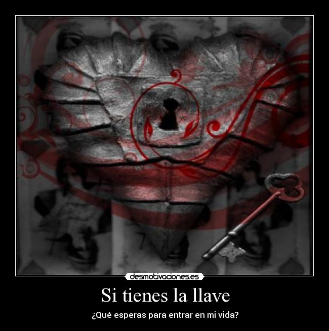 carteles corazon llave desmotivaciones