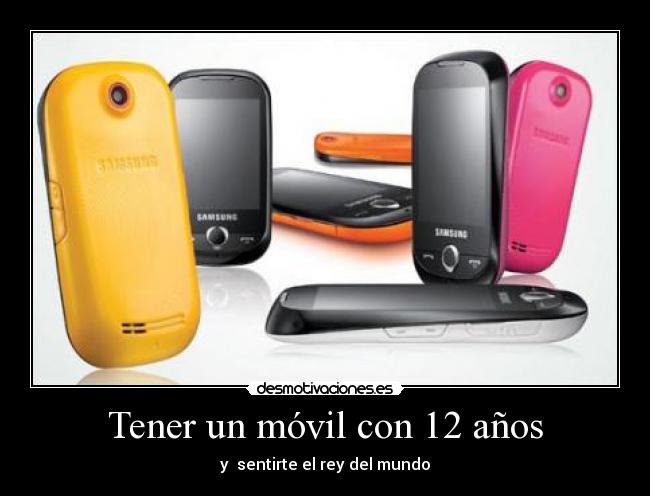 Tener un móvil con 12 años -