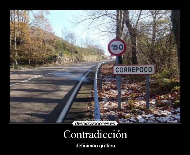 Contradicción - definición gráfica