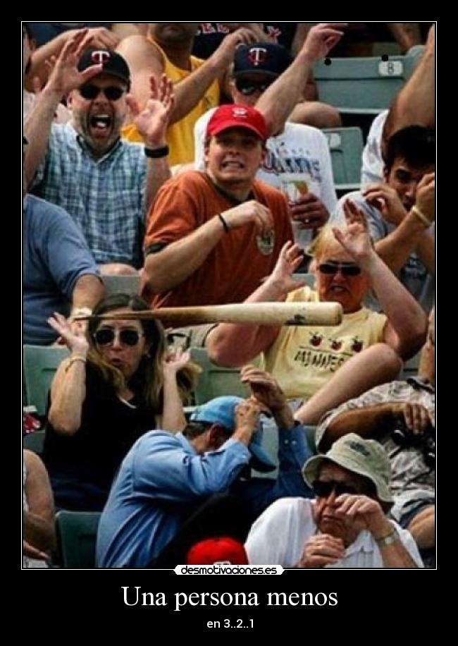 Una persona menos - en 3..2..1