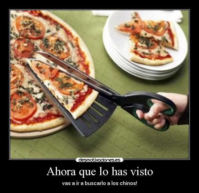 Ahora que lo has visto -