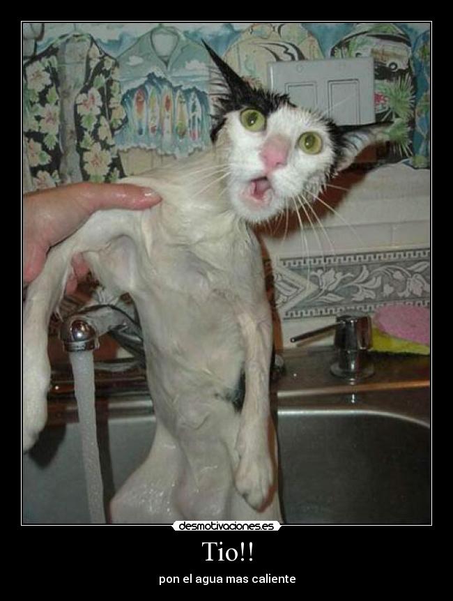 Tio!! - pon el agua mas caliente