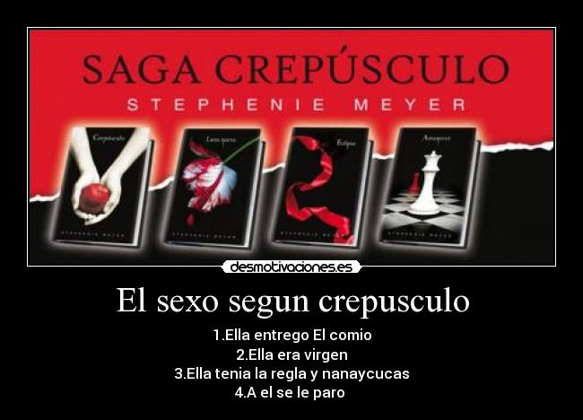 El sexo segun crepusculo - 