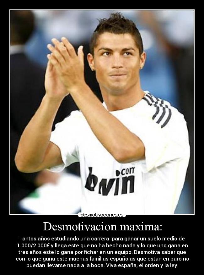 Desmotivacion maxima: - 