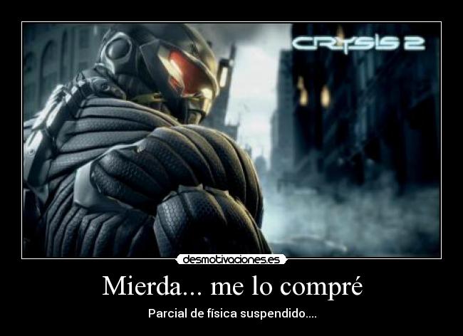 Mierda... me lo compré - Parcial de física suspendido....