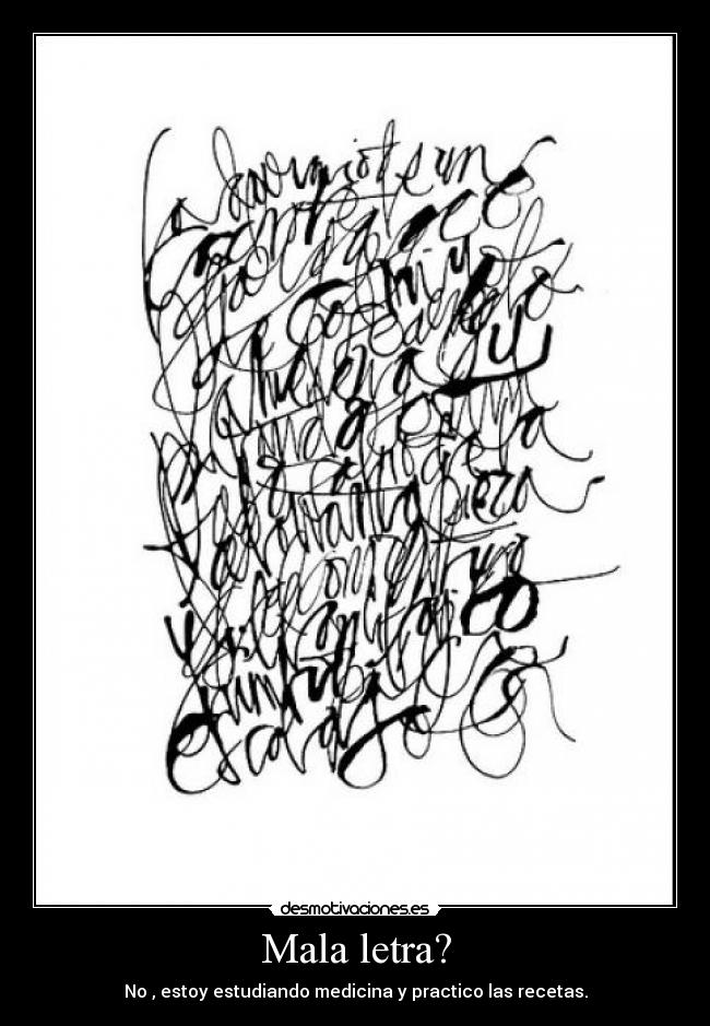 Mala letra? - 