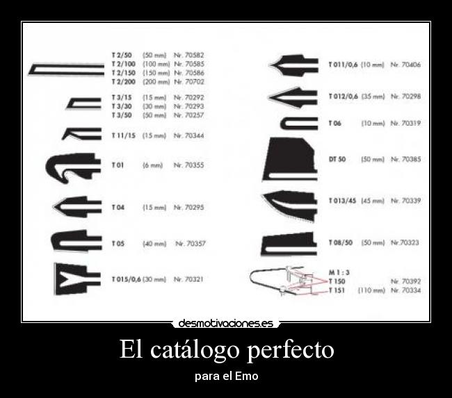 El catálogo perfecto -