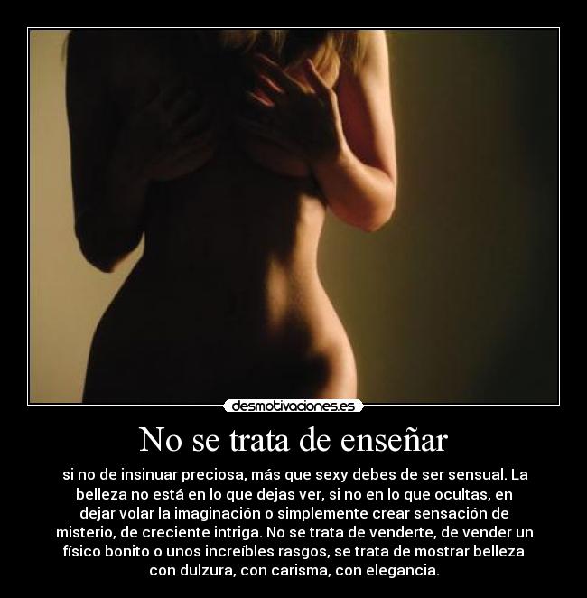 No se trata de enseñar - 