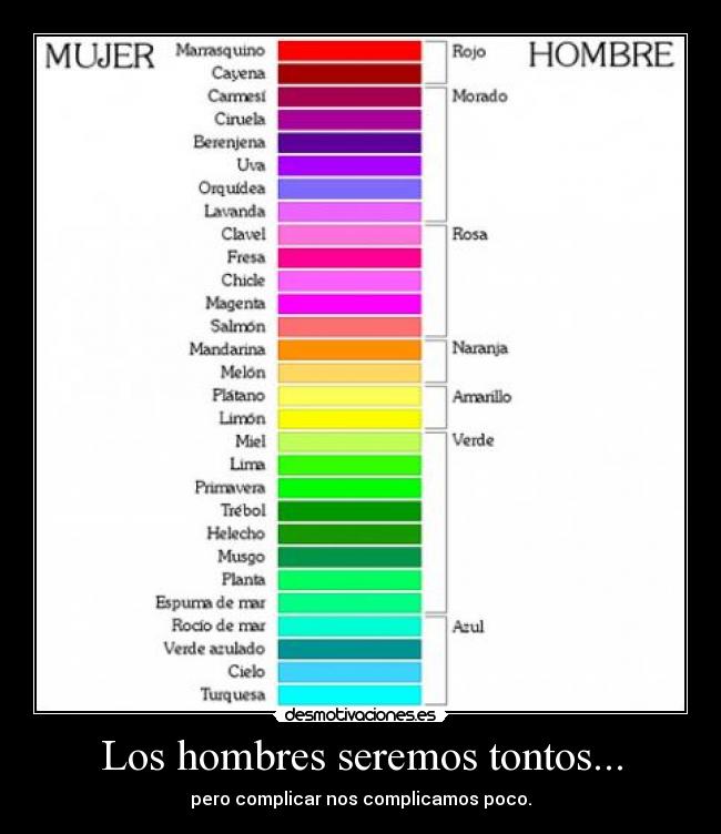 Los hombres seremos tontos... -