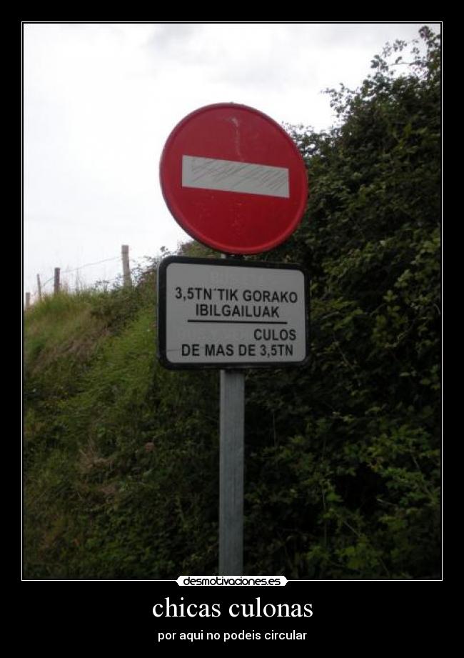 chicas culonas - por aqui no podeis circular