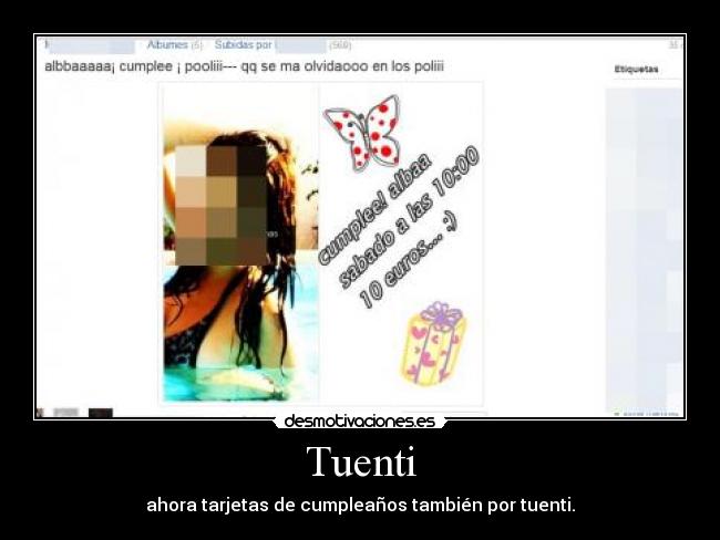 Tuenti - ahora tarjetas de cumpleaños también por tuenti.