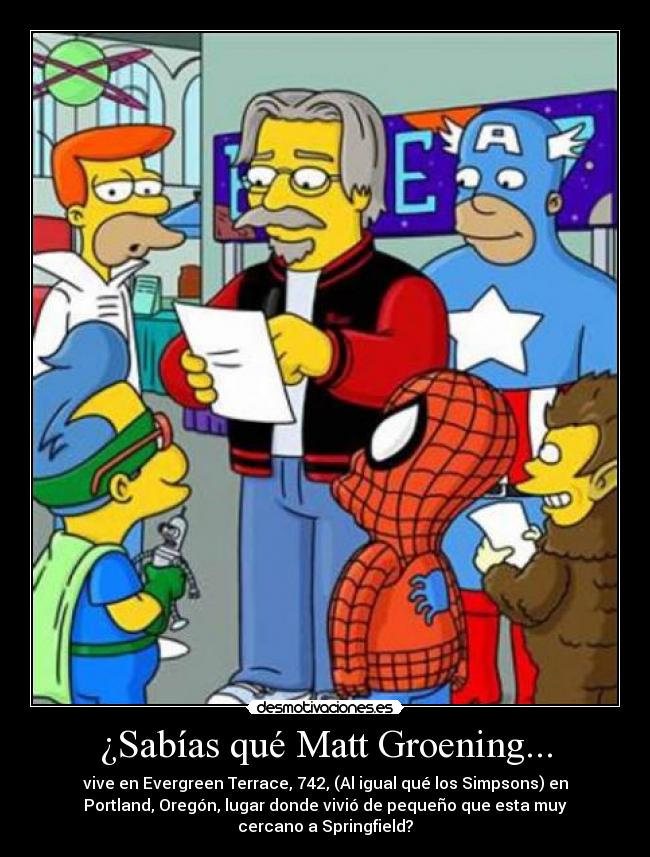 ¿Sabías qué Matt Groening... -
