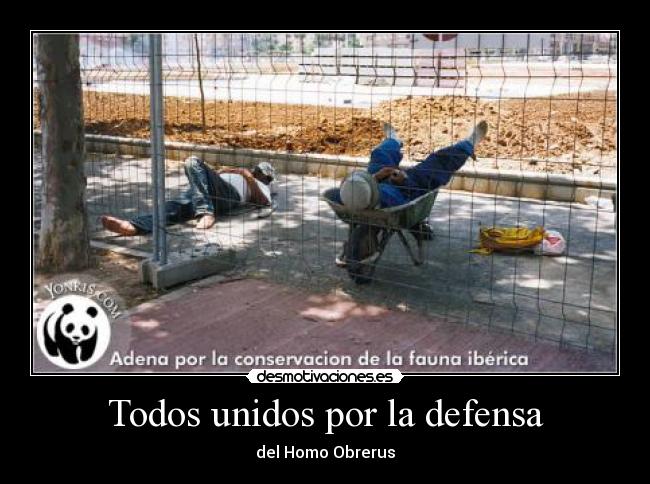 Todos unidos por la defensa - del Homo Obrerus