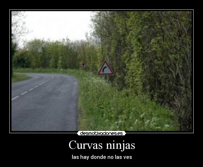 Curvas ninjas - las hay donde no las ves