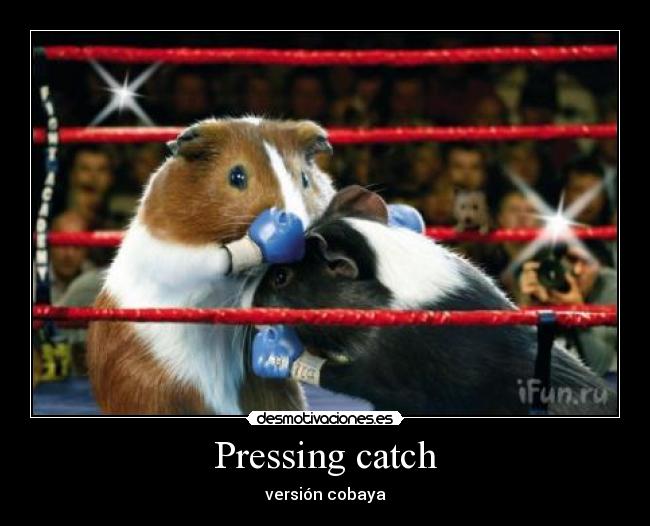 Pressing catch -