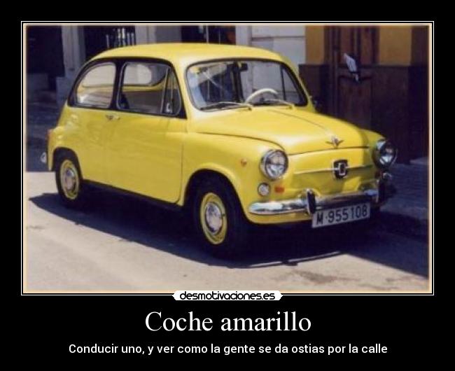 Coche amarillo - 