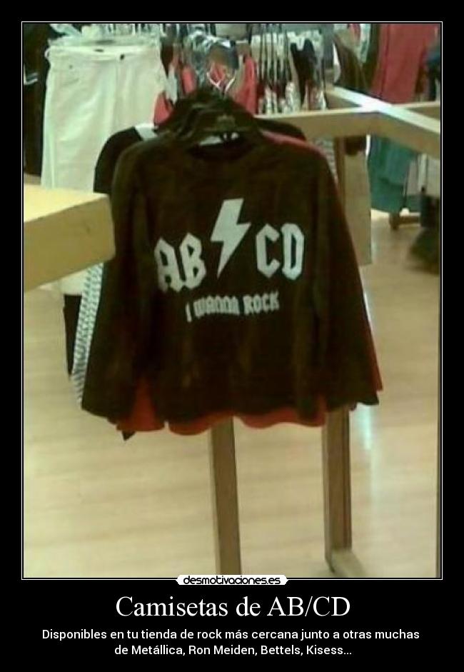 Camisetas de AB/CD - 