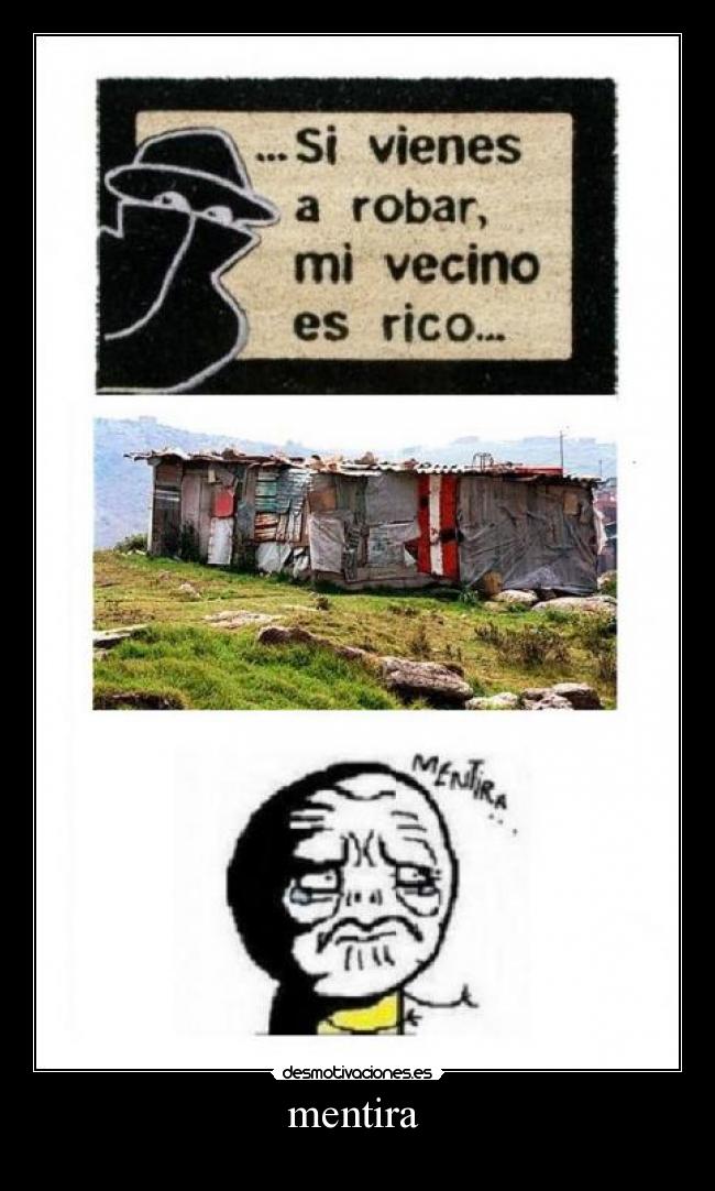 mentira -
