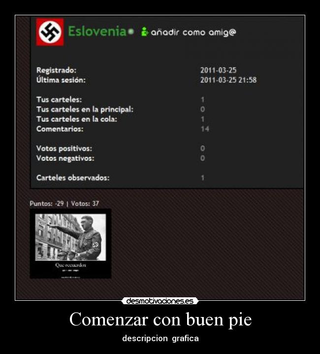 Comenzar con buen pie - 