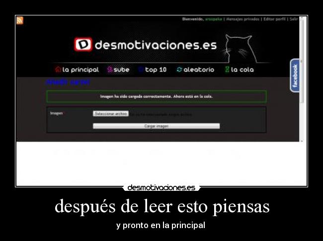 después de leer esto piensas -