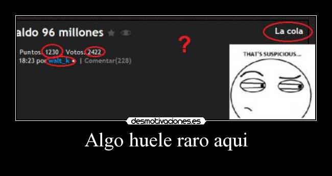 Algo huele raro aqui -