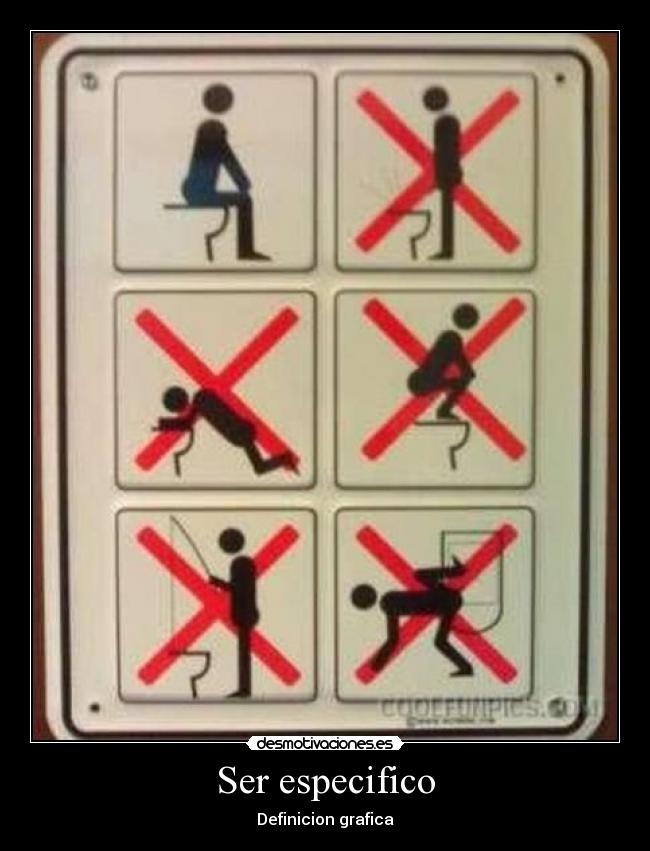 Ser especifico - Definicion grafica