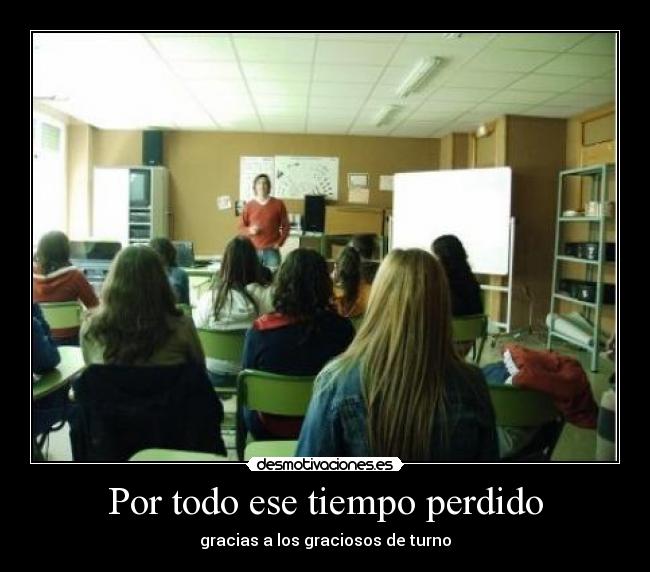 Por todo ese tiempo perdido -