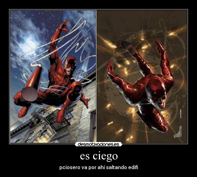es ciego - pciosero va por ahí saltando edifi