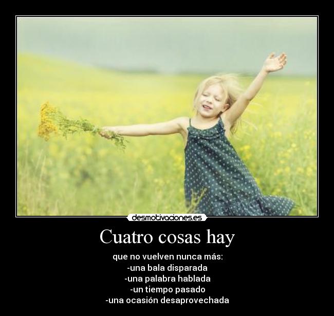 Cuatro cosas hay - 