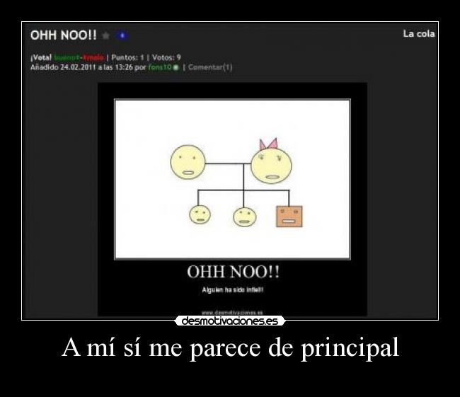 A mí sí me parece de principal -