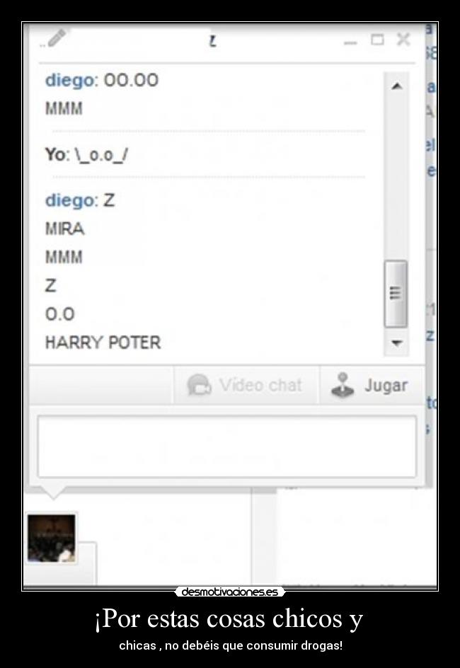 ¡Por estas cosas chicos y  - chicas , no debéis que consumir drogas!