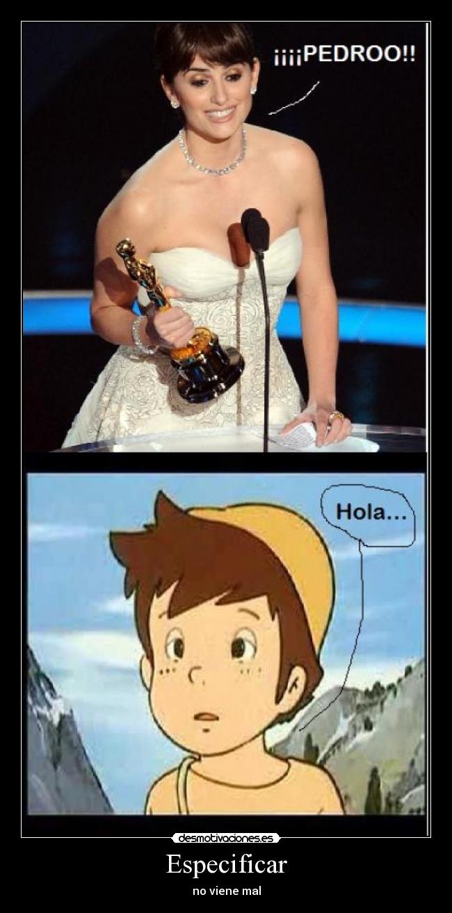 Especificar - no viene mal