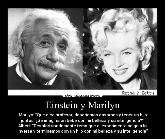 Einstein y Marilyn -