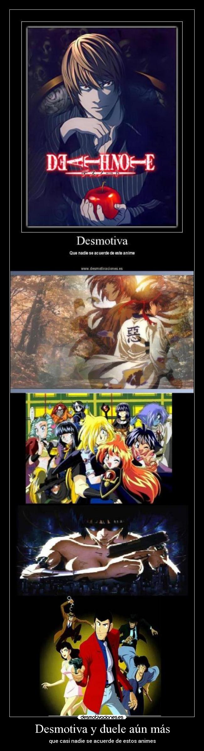 carteles manga anime desmotivaciones