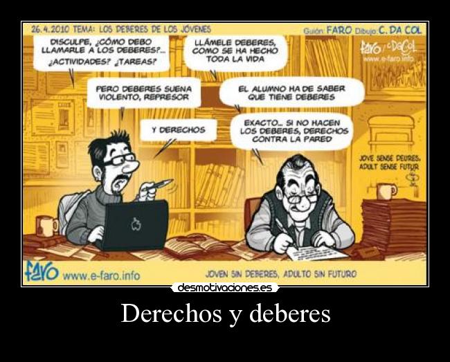 Derechos y deberes -