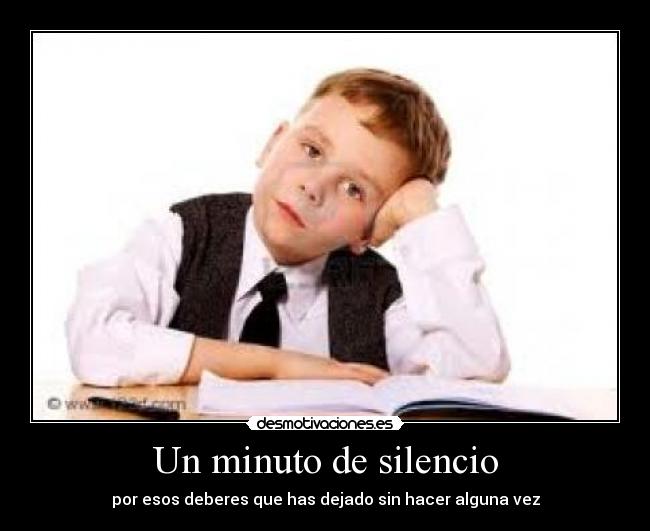 Un minuto de silencio -