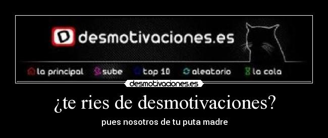 ¿te ries de desmotivaciones? - 
